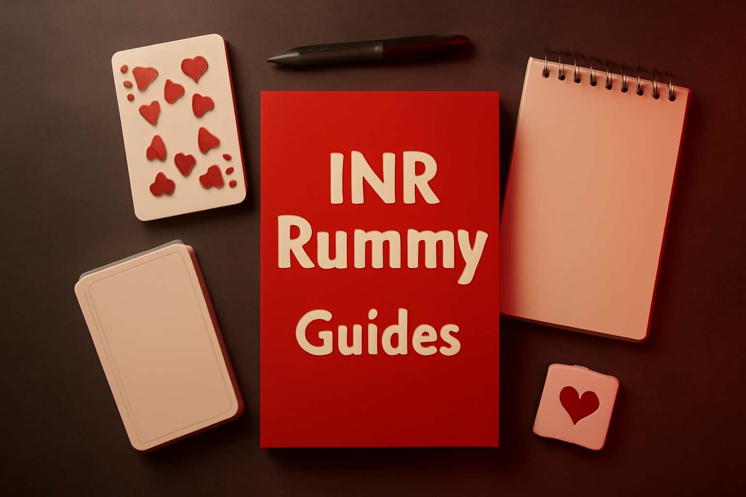 A visual representation of INR Rummy Guides with clear text inclusion.