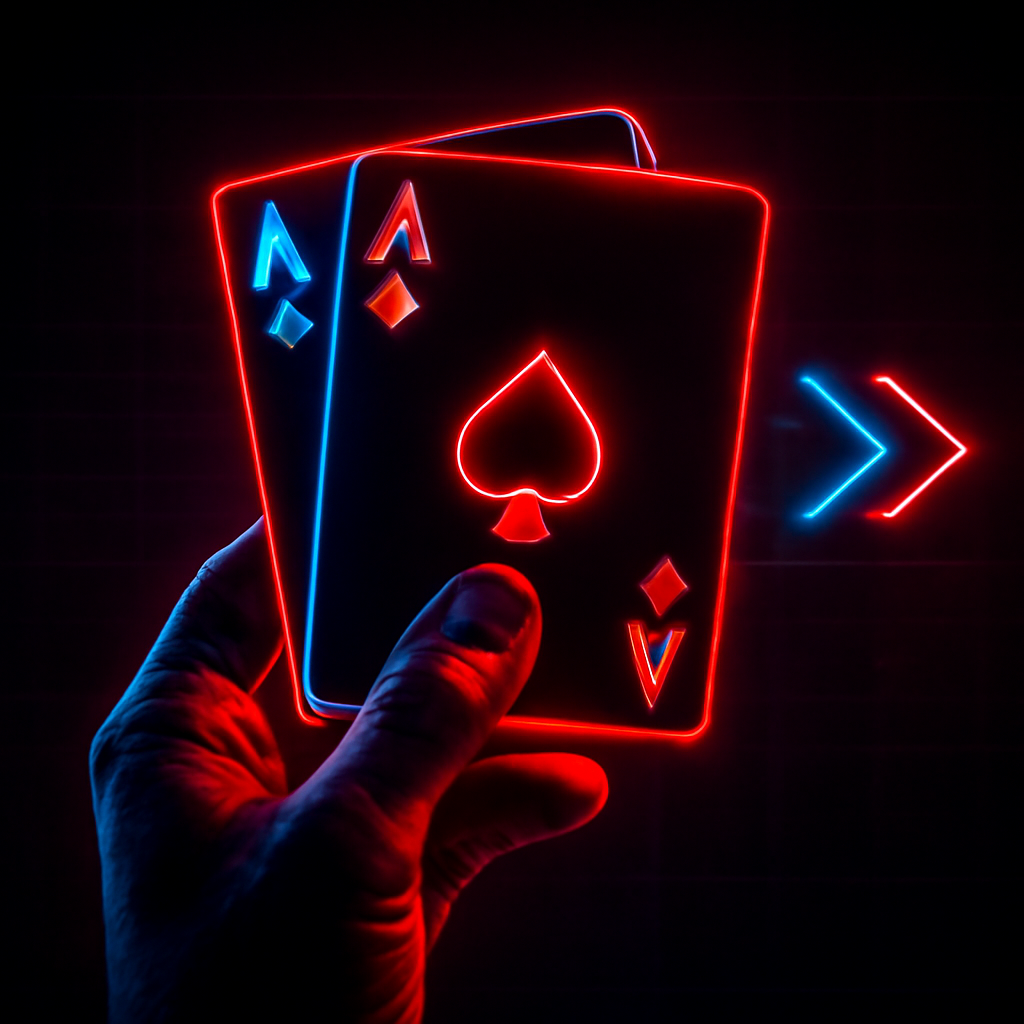 A badge depicting access instructions for INR Rummy on desktop.