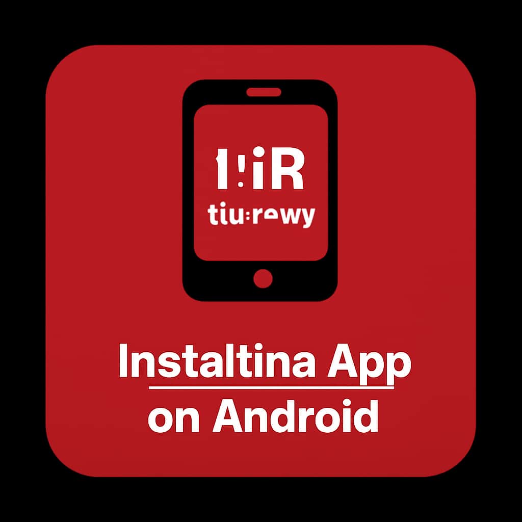 Simple badge depicting the installation of INR Rummy App on Android.