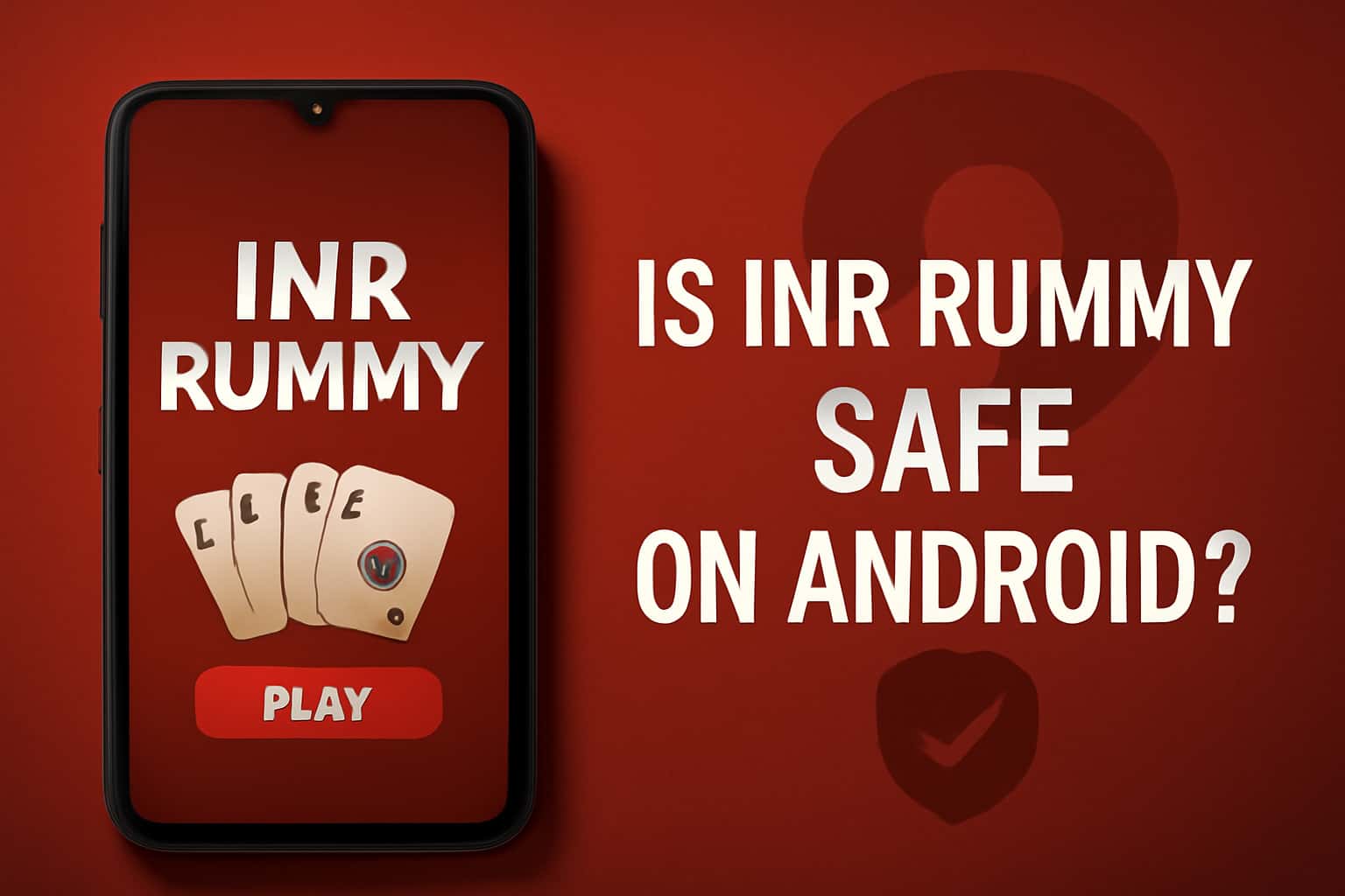 Visual representation of INR Rummy safety on Android, highlighting key security aspects.