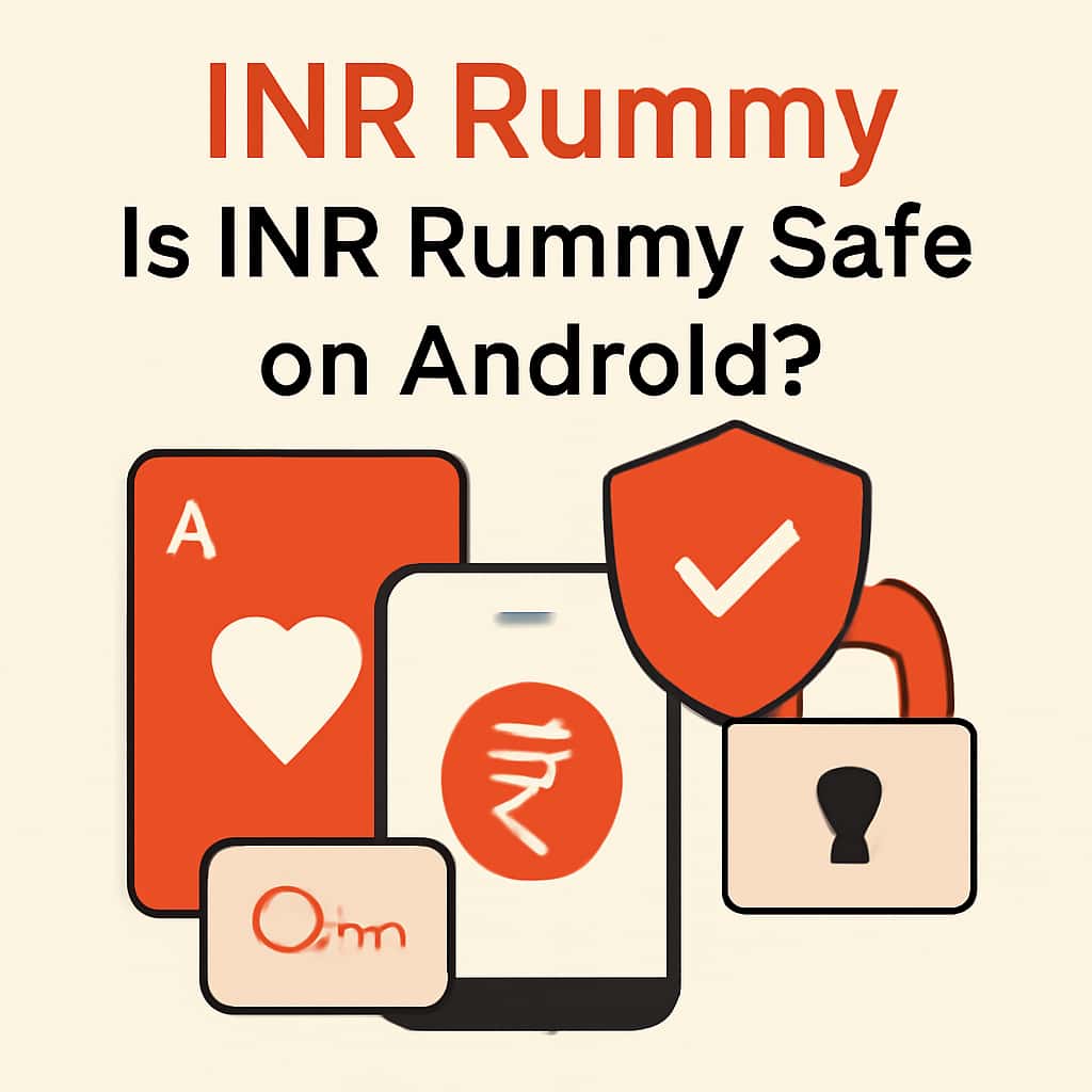 Diagram illustrating safety measures of INR Rummy on Android.