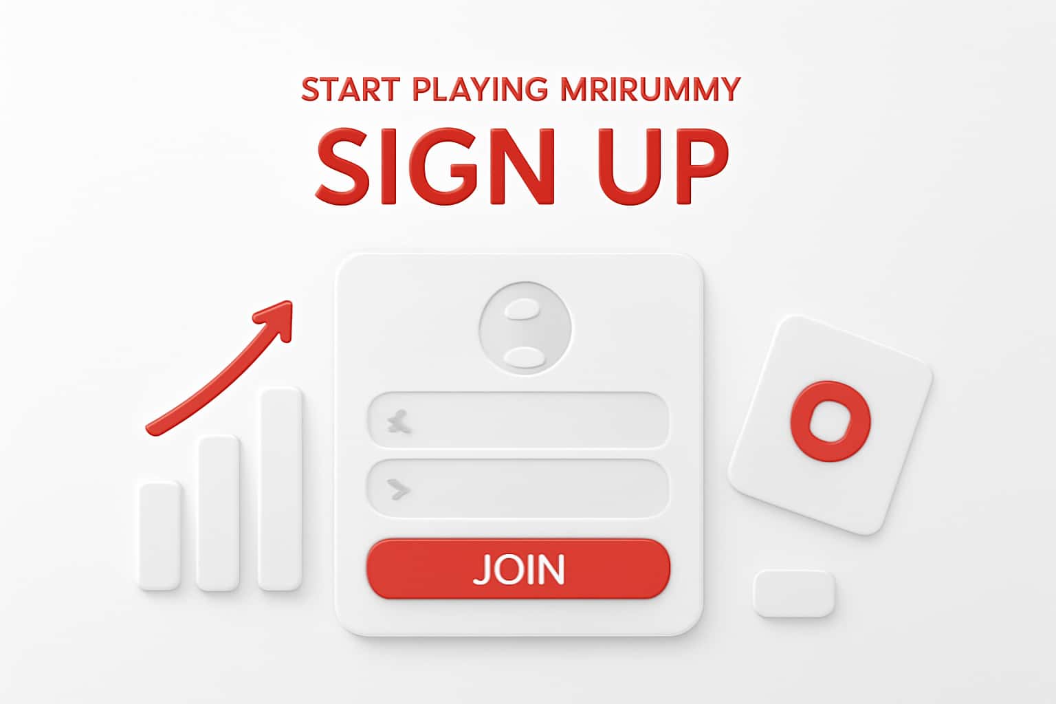 Start Playing INR Rummy - Sign Up Interface