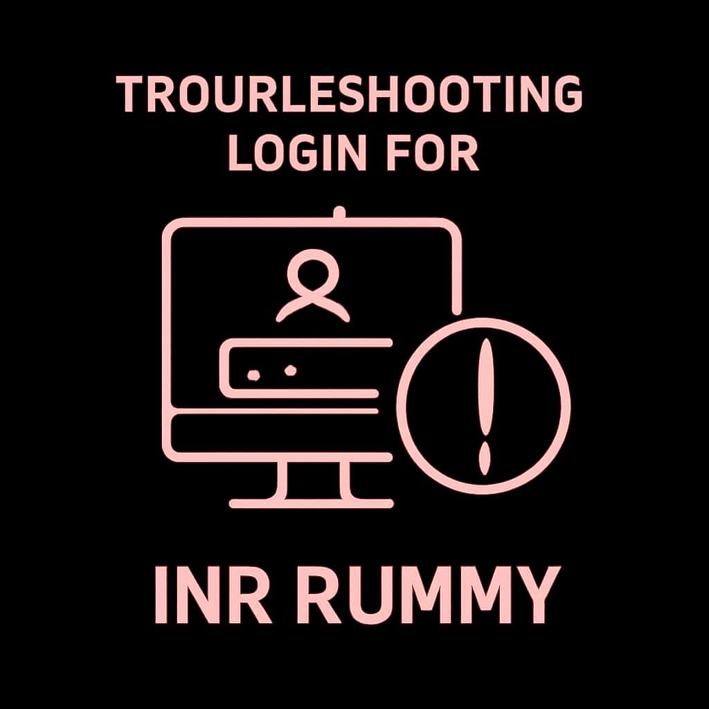 Icon representing INR Rummy login troubleshooting.