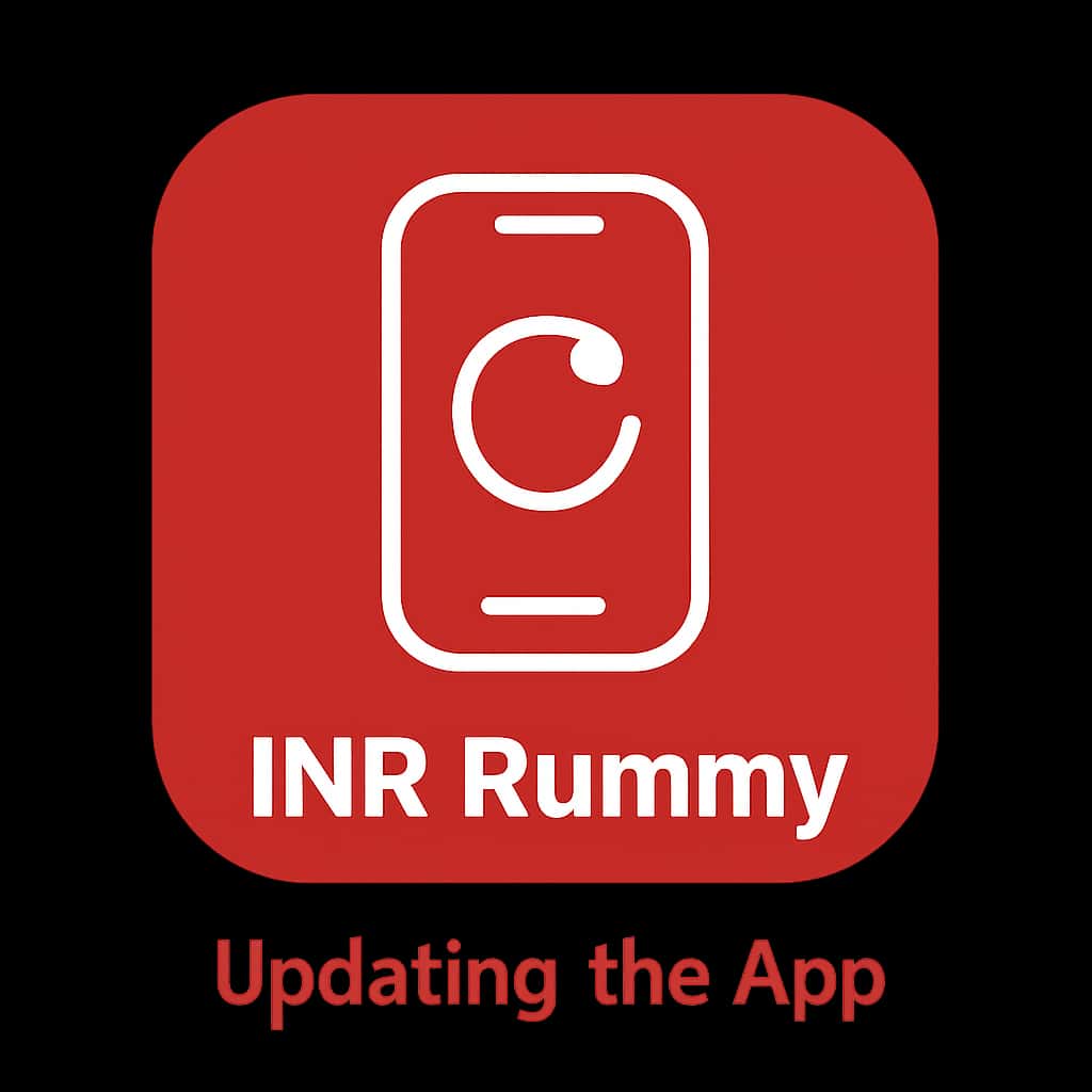Icon representing the update process of the INR Rummy App.